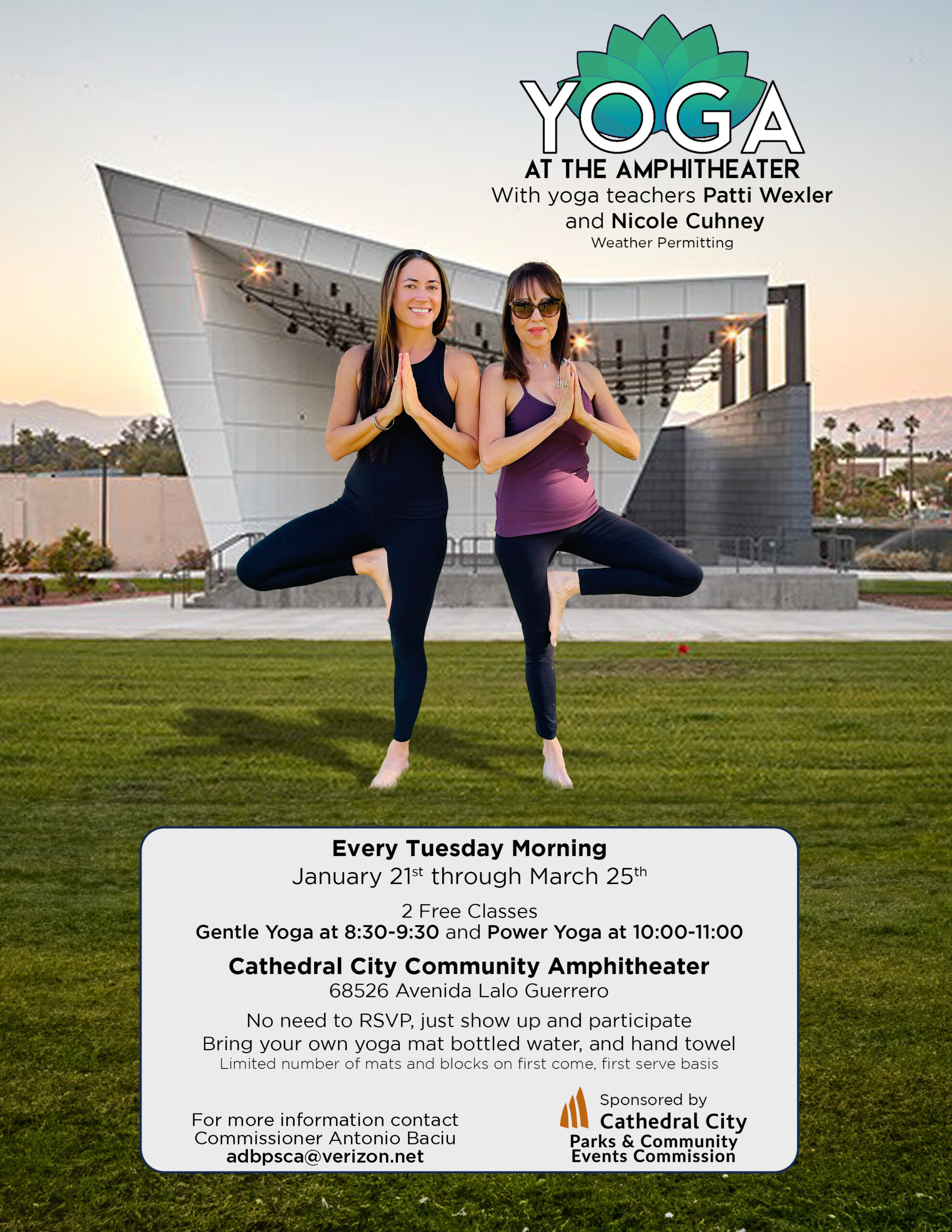 Enjoy Free Yoga Classes Jan. 21 March 25, 2025, at Cathedral City